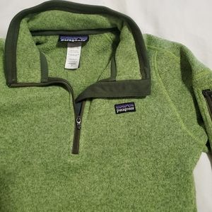 Patagonia Green Better Sweater 1/4 zip